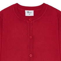 BIRKHOLM Strik Cardigan Chili Rød